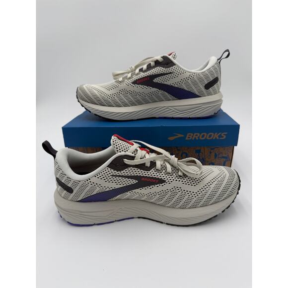 NEW! Brooks Men\'s Revel 6 Running Shoes - Dawn Blue/Cayenne/Nine Iron - Men\'s 9